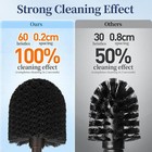 Toilet Bowl Brush Holder Set  Modern Deep Cleaning 2 Pack C-bronze 2 Pack