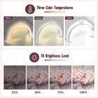 Half Moon Light For Nail Desk With Phone Holder  28in Folding Half-moon Lamp