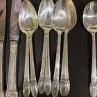 Vintage Set Of 12 1847 Rogers Bros Is Silverplate First Love Mix Lot Silverware