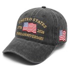 250th Anniversary Usa Hat Bald Eagle Patriotic Baseball Cap