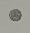 1852-p Three Cent Silver Piece Cull  Us 3cs Coin  Slightly Bent