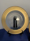 Clear Plates With A Gold Rim Salad Plates Set Of 4