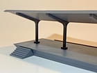 Ho Scale Train Station Platform     Covered Passenger Platform     Model Train 1 87