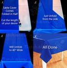 40  X 100 300 Feet Plastic Banquet Party Table Cover Roll Disposable Tablecloths