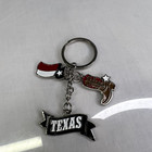 Texas Keychain Key Ring Travel Tourist Souvenir Us States Lone Star Flag America