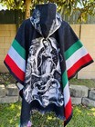 Our Lady Of Guadalupe Alpaca Poncho unisex  One Size  Lightweight  Very Soft 
