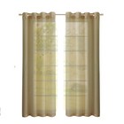 Set Of Two 84   Tan Solid Modern Window Panels
