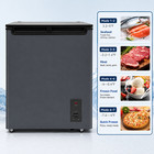 5 2 Cu Ft Chest Freezer Refrigerator Convertible Compact Deep Freezer Dark Gray