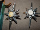 Vintage Nos Nutone Pb-17  star Bright  Doorbell Push Button Lot Of 2 Estate Find