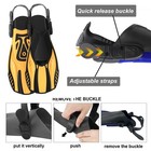 Otowaving Snorkel Fins Diving Fins Adjustable Buckles Open Heel Swim Flippers   