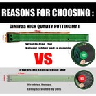 Golf Putting Mat Green Indoor And Outdoor With Auto Ball Return game Practice