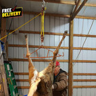 Game Hoist Gambrel With 700lb Capacity Deer Hanger And Elk Dual Pulley Hoist    