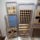 Lot Of 140  Wood Rubber Stamp Sets Rare   Retired   Unused   Cases  Stampin Up