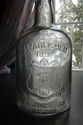 Antique W h  Jones And Co - Boston Bear Pictorial Liquor Bottle Established 1851
