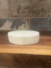 Milk Glass Oval With Lid Trinket jewelry Holder