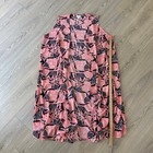 Lularoe Shirley Kimono Cardigan Large Coral Pink Navy Aztec Southwestern Duster