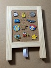 Dca Tiny Kingdom 11 Pin Lot On Tiny Pin Board- Disney Ca Adventure Theme