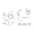 33pc 1 4  5 16  3 8  Fuel Injection Gas Line Hose Clamps Clip Pipe Clamp Metal