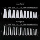 500pcs False Coffin Nails Ballerina Fake Nails Flat Shape Nail Art Tips Acrylic