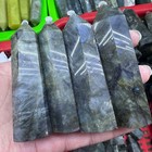Wholesale Lot 2 2lb Labradorite Obelisk Tower Point Wand Crystal Reiki Healing