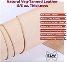 Elw 2-15 Oz  1-6mm  Vegetable Tanned Leather  Crafting  Molding  Tooling Leather