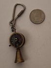 Nautical Brass Telegraph Key Chain Vintage Ship Engine Room Telegraph Pre-owned 