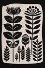 Floral Plant Shapes Wall Art Reusable Plastic Stencil - Stencilair