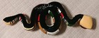 Vintage Tim Shields Signed Hand Painted Terracotta Snake Sculpture Az Folk Art