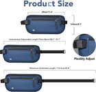 Travel Money Belt Hidden Passport Holder For Men women- Rfid Blocking- Slim