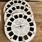 Vintage View-master 3d Viewer Red W 15 Reels Usa Scenic Wonders Yosemite Badland