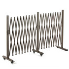 Tecspace 201  15 2  40 6 Inches New Aluminum Portable Barricade Gate With Casters