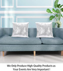 Sequin Pillow Case Silver 20x20 Inch Set Of 2 Decorative Pillow Cover Couch Sofa