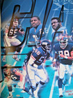 1990 New York Giants Team Signed Autograph Poster Super Bowl Xxv Lawrence Taylor