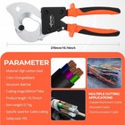 Kf Cptec Cable Cutters - Ratchet Wire Cutter For Aluminum  Copper  And Multi-   