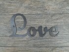 Love Metal Wall Art Word Quote Metal Sign Decor  Steel Rustic Home Decor  New