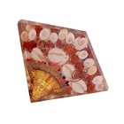 Auspicious Pyramid With Shri Yantra rudraksha Gomti Chakra Feng Shui Vastu Item