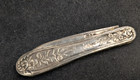 Antique English Sterling Silver Pocket Knife -all Sterling  Even The Blade 33 5