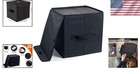 Sturdy Black Vinyl Record Case For 90 12-inch Albums - Easy Carry Design