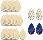 Wood Earring Blanks For Women Unfinished Little Teardrop Big 