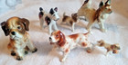 Vintage Porcelain Dog Lot Germany Occupied Japan Boxer Shepherd Terrier Spaniel