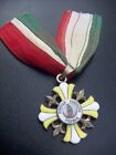 1862 Mexico Defense Battle Of Puebla Gold Gilt Silver Cross Unique Medal Rare   