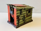 Antique J e Stevens Cast Iron Cabin Mechanical Bank