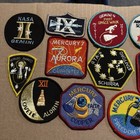 Vintage Nasa Mercury   Gemini Astronaut Mission Patch Lot Shepard Glenn Schirra