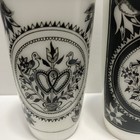 Rare Vtg Hazel Atlas Milk Glass Tumblers Love Birds Dutch Folk Art Set Embossed