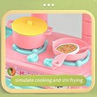 Kids Mini Kitchen Play Set Diy Cooking Pretend Toy Tableware Role Play Gift