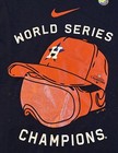 Nike Mlb Houston Astros 2017 World Series Champions Champagne Goggles Shirt M