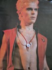 Vintage 1984 Billy Idol Punk Rock Music Photo Poster New Wave Original Aa130 Nl