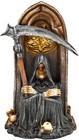 10  New  Grim Reaper Gothic Skulls Skeleton Scythe Death Figurine Led Lights 