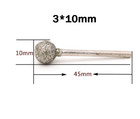 3-10mm Ball Diamond Grinding Head 3 2 35mm Shank For Carving Drilling Grit 60