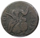 1786 Vermont Copper  Baby Head  Rr-9  R3  Pcgs Vf35